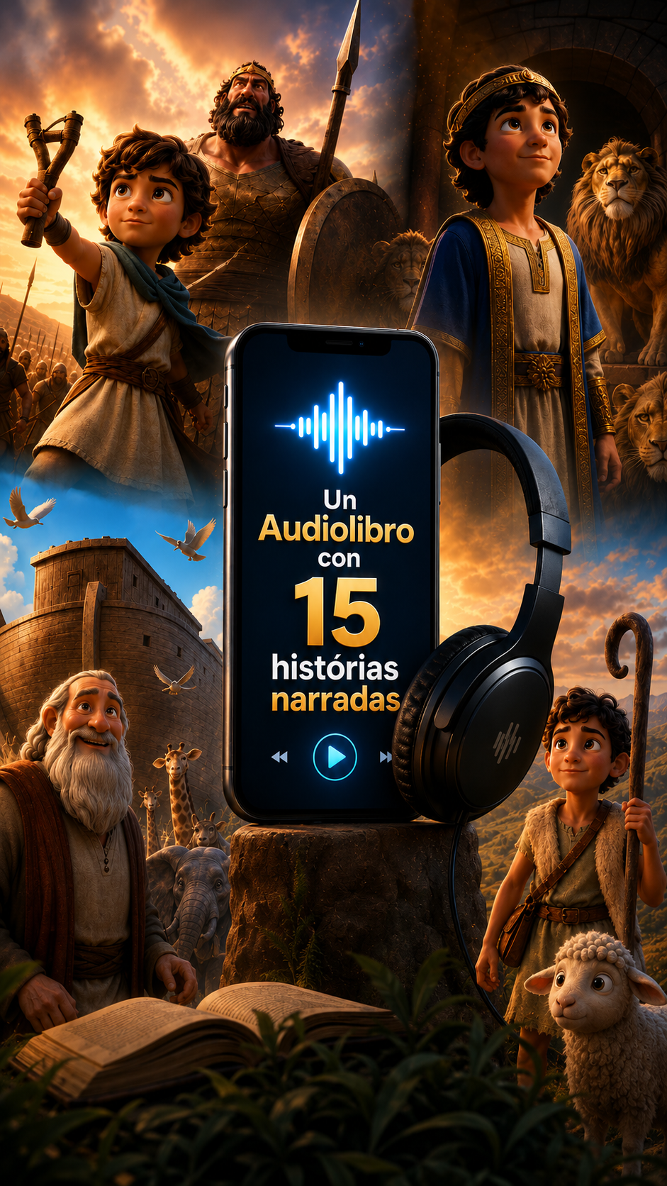 Audiolibro Pequeños Discípulos — 15 historias bíblicas narradas